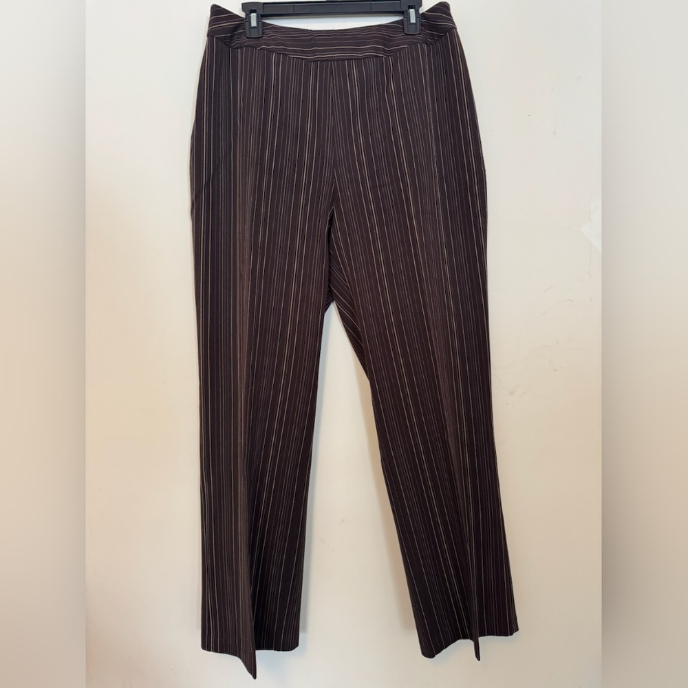 Women's Brown Striped Pants